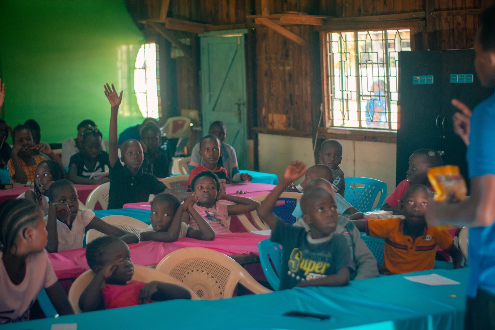 Children in a Hearts of Love Africa group session